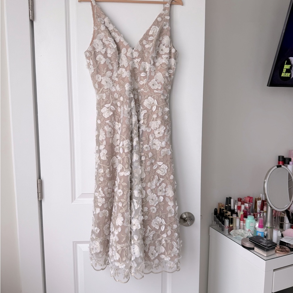 Dress the population Elegant Floral Lace Dress